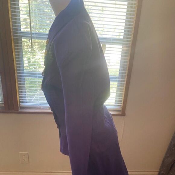 Capacity Unlimited Vintage Purple Military Style Blazer skirt set, size M - Picture 2 of 5